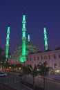 Nizamiye Masjid in Midrand, Johannesburg - Turkish style Mosque at night