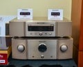 Midrange hifi system with the amplifier