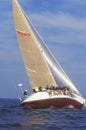 Midshipmen from the U.S. Naval Academy practice sailing skills in Chesapeake Bay, near Annapolis, Maryland Royalty Free Stock Photo