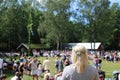 Midsommar celebration in sweden Royalty Free Stock Photo