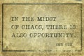 Midst of chaos Sun Tzu