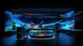 Futuristic Entertaining System. Elevating Audiovisual Delight with Advanced Technology and Immersive Experiences