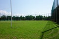 Midsummer blue sky, quiet baseball Royalty Free Stock Photo