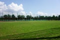 Midsummer blue sky, quiet baseball Royalty Free Stock Photo