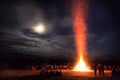 Midsummer Bonfire Royalty Free Stock Photo