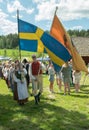 Midsummer day celebration in Sweden Royalty Free Stock Photo