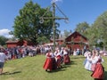 Midsummer day celebration in Sweden Royalty Free Stock Photo