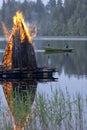 Midsummer fire Royalty Free Stock Photo