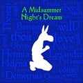 A Midsummer night`s dream wordcloud