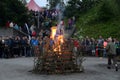 Midsummer`s Bonfire.