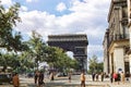 Champs-Ãâ°lysÃÂ©es and Arc de Triomphe, Paris, France, early 1950s