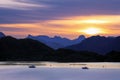 The fjord Vestfjorden , Norway Royalty Free Stock Photo