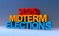 2025 midterm elections on blue