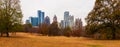 Midtown Atlanta and Oak Hill in Piedmont Park, USA Royalty Free Stock Photo