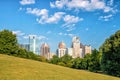 Midtown Atlanta skyline from the park Royalty Free Stock Photo
