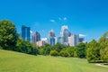 Midtown Atlanta skyline from the park Royalty Free Stock Photo