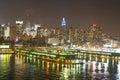 Midtown coast at night Royalty Free Stock Photo