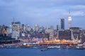 Midtown Manhattan city lights Royalty Free Stock Photo