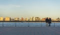 Midtown Manhattan Cityscape Skyline at Sunset,New Jersey, USA