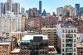 Midtown Manhattan historic old buildings and rooftops in New York City Royalty Free Stock Photo