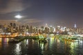 Midtown Manhattan at night Royalty Free Stock Photo