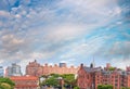 Midtown Manhattan panoramic view at sunset from High Line Park, Royalty Free Stock Photo
