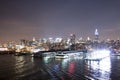 Midtown Manhattan piers Royalty Free Stock Photo