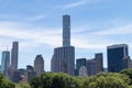 Midtown Manhattan Skyline seen From Central Park in New York City during Spring Royalty Free Stock Photo