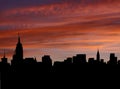 Midtown Manhattan Skyline at sunset