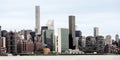 Midtown Manhattan skyline and the United Nations headquarters Royalty Free Stock Photo