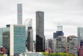 Midtown Manhattan skyline and the United Nations headquarters Royalty Free Stock Photo