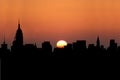 Midtown Manhattan at sunset