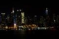 Midtown NY skyline at night