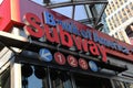 Midtown Subway Entrance In New York City.