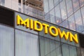 Midtown Towers are a modern complex that hosts restaurants, cafes, hotels and residentials on Menachem Begin road, Tel Aviv,