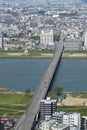 Midtwon of Osaka city, Japan Royalty Free Stock Photo