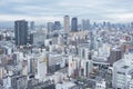 Midtwon of Osaka city, Japan Royalty Free Stock Photo