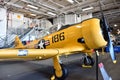 Particular of warplane aboard aircarrier Midway Royalty Free Stock Photo