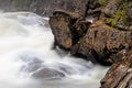 Midway Down Ragged Falls On The Oxtongue River Royalty Free Stock Photo