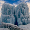 Midway Ice Castles Royalty Free Stock Photo