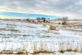 Midwest American Farm in Winter Royalty Free Stock Photo