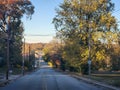 Midwest city road 25mph speed limit Autumn