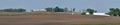 Midwest farm land panorama Royalty Free Stock Photo