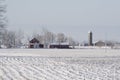 Midwest Farm on a Wintry Day