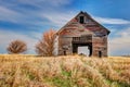 Midwestern deteriorating old barn