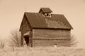 Midwestern deteriorating old barn Royalty Free Stock Photo