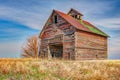 Midwestern deteriorating old barn Royalty Free Stock Photo