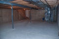 Midwestern United States basement with mechanicals Royalty Free Stock Photo