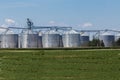 Midwestern Grain Elevators Royalty Free Stock Photo