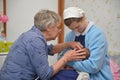 Midwife with baby Royalty Free Stock Photo